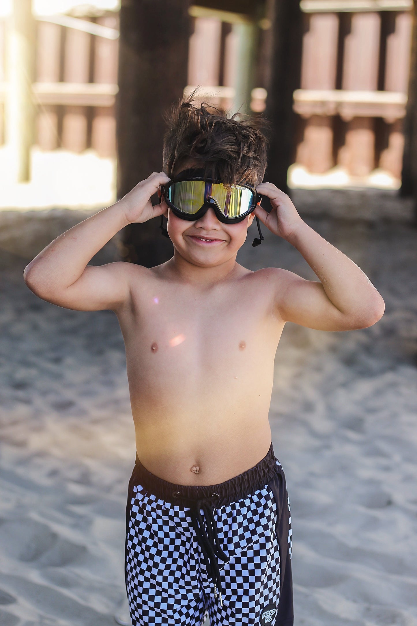 Swell UV protected swim goggles