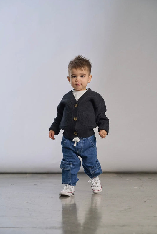 LB Knit Cardigan | Black