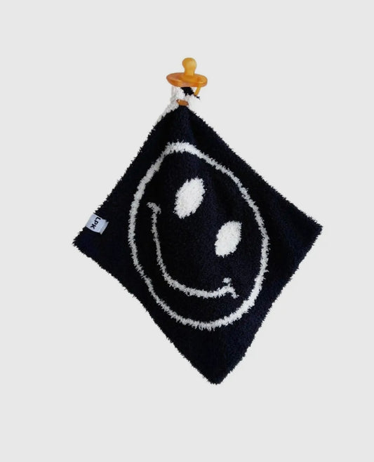 Plush Lovey | Black Smiley