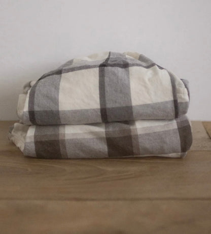 Comfort Plaid Pants | Pepper Grey