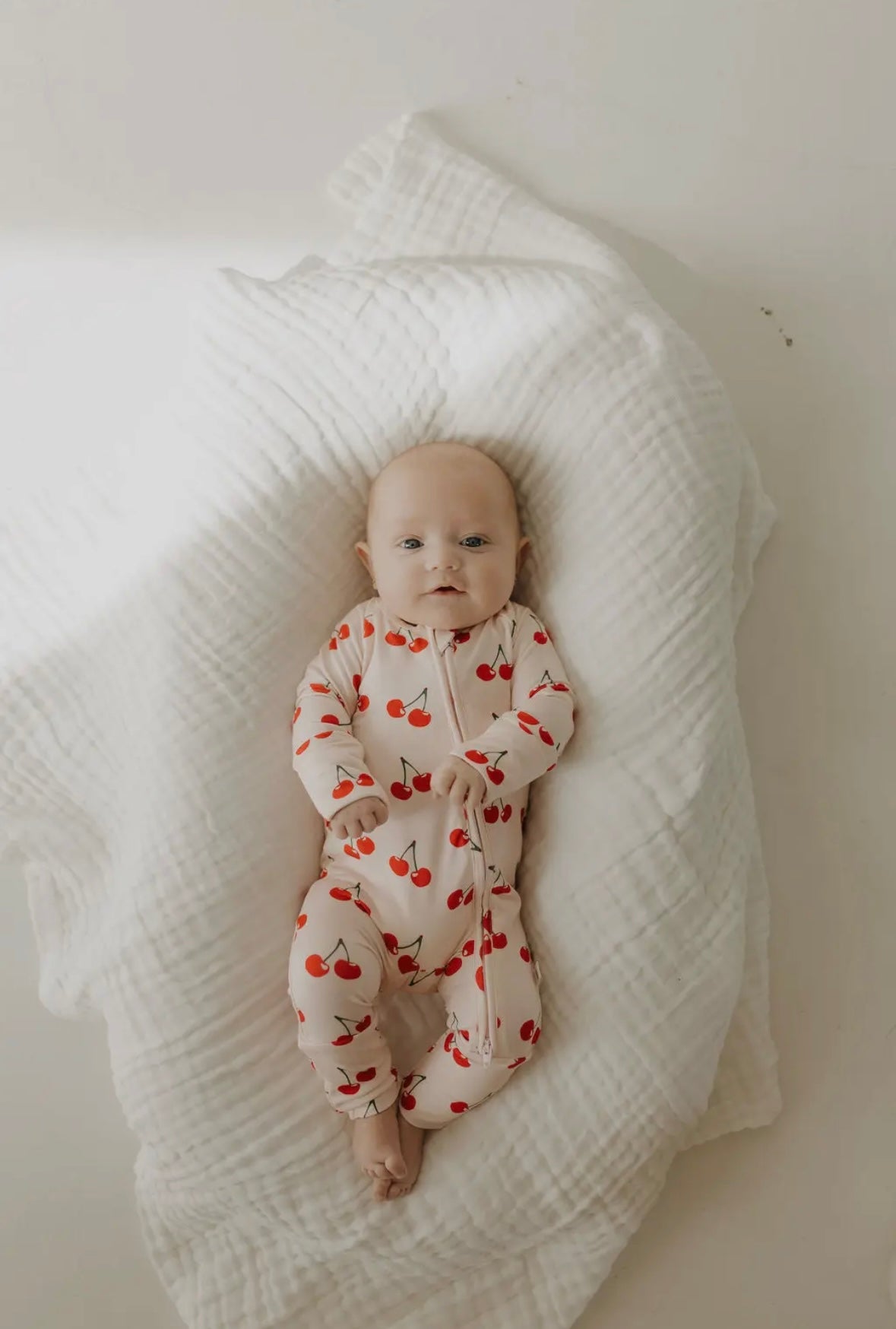 ff Bamboo Zip Pajamas | Cherry Orchard