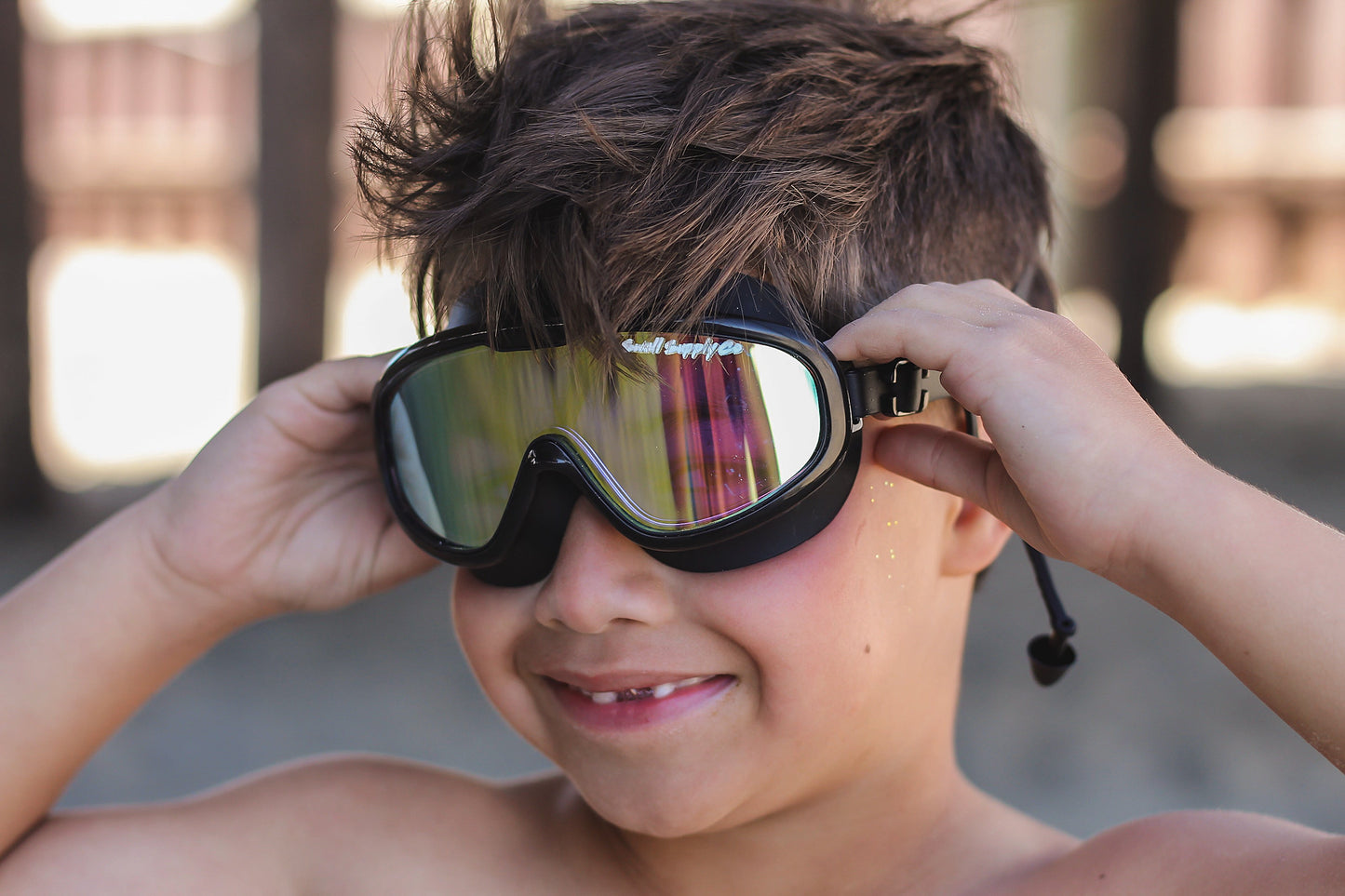 Swell UV protected swim goggles