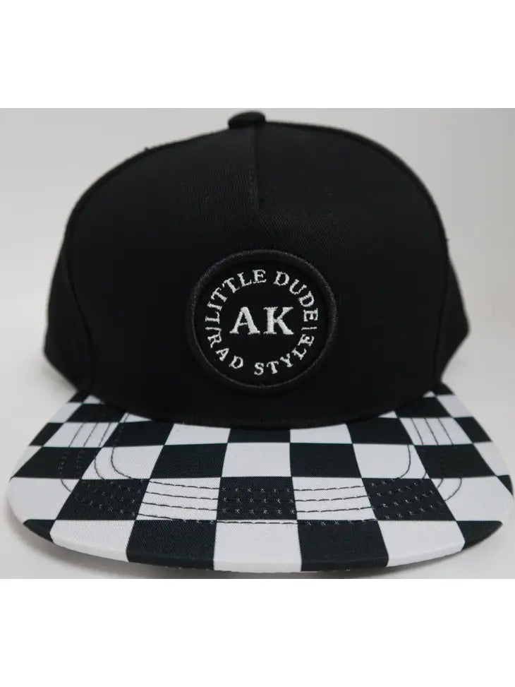 Black & White | Checker Snapback