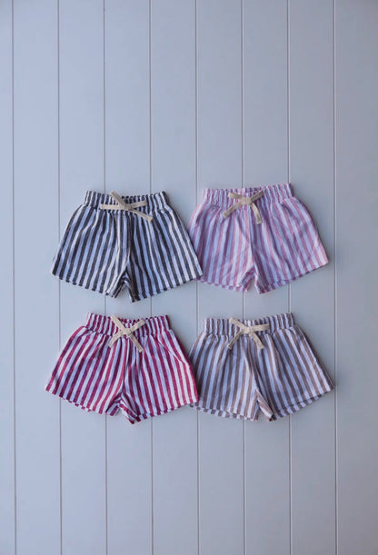 Vintage Stripe Shorts | Pink