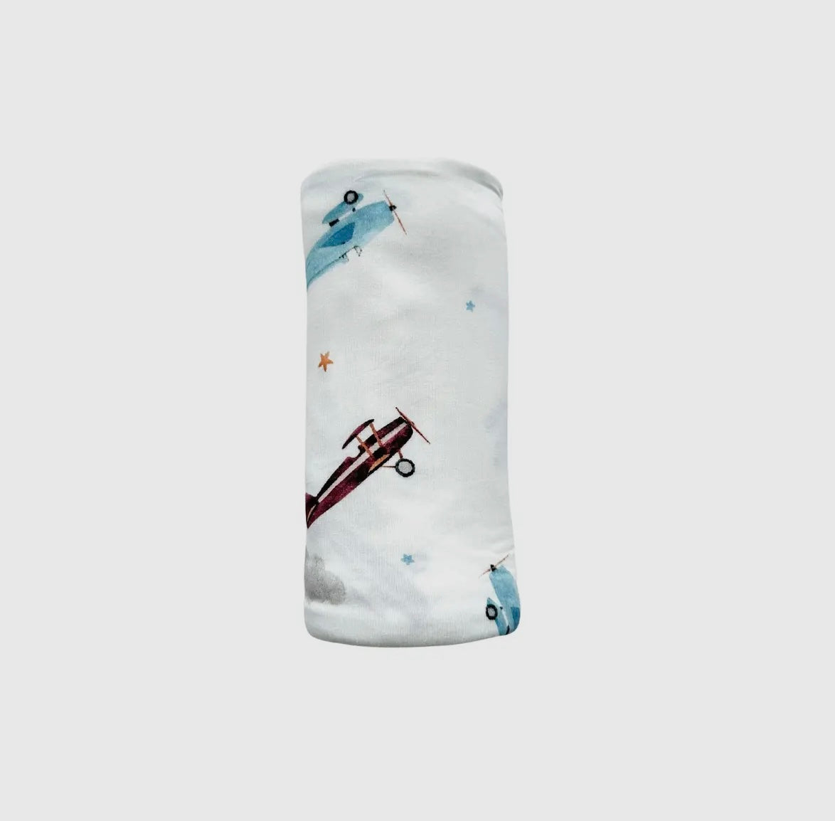 Bamboo Stretch Swaddle | Vintage Airplane
