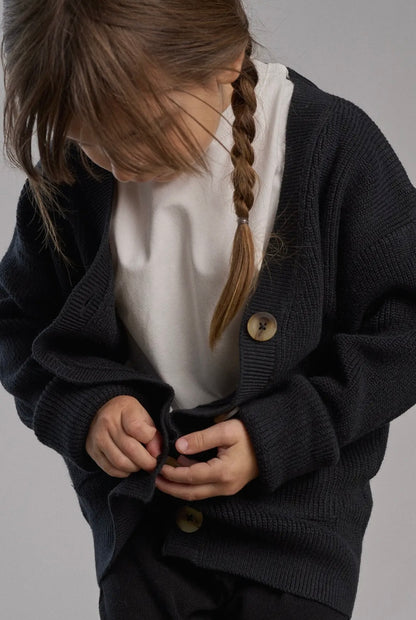 LB Knit Cardigan | Black
