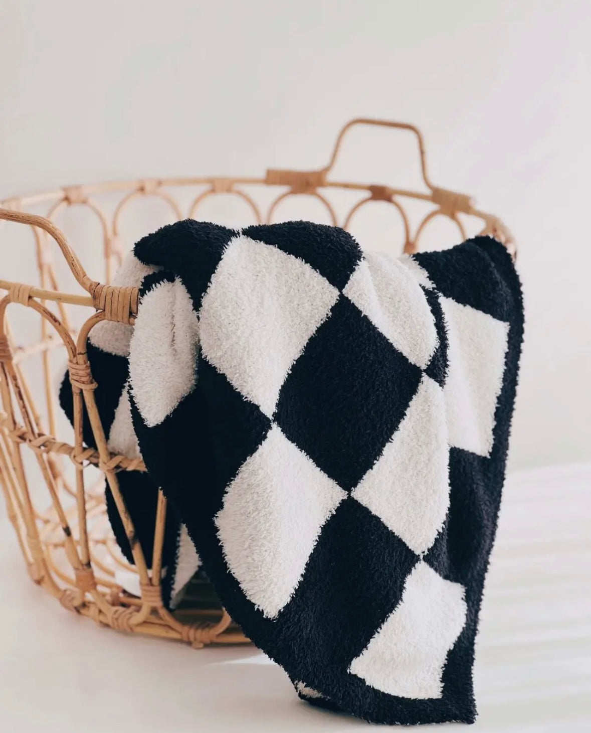 Fuzzy Blanket | Black Check