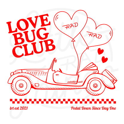 THE LOVE BUG CLUB TEE - WHITE LONG SLEEVE