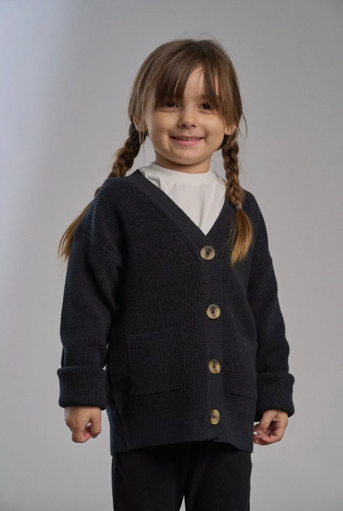 LB Knit Cardigan | Black
