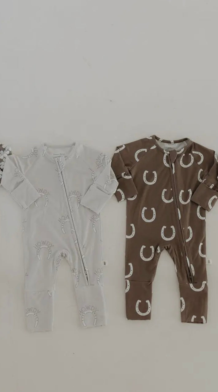 ff Bamboo Zip Pajamas | Giddy Up