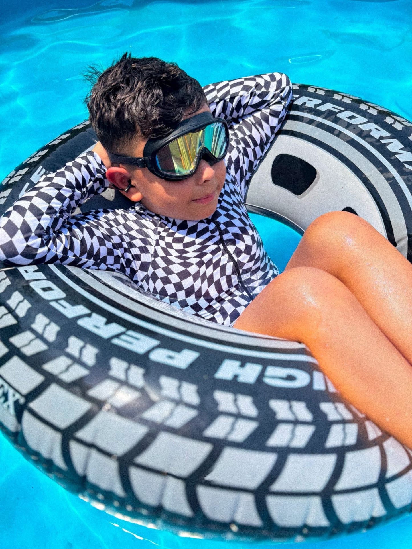 Swell UV protected swim goggles