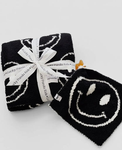 Plush Lovey | Black Smiley