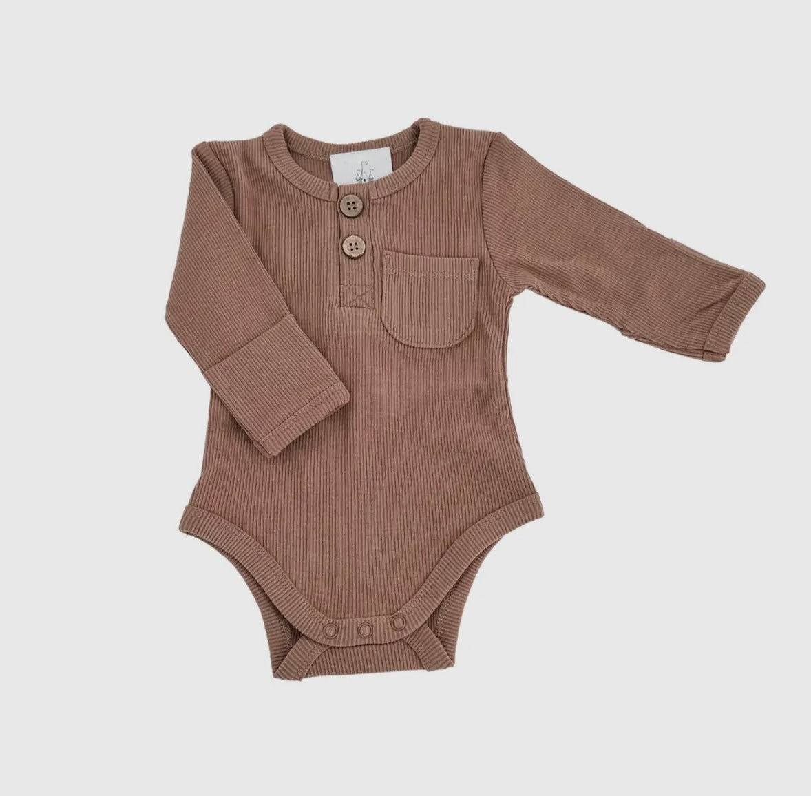 Ribbed Cotton Bodysuit | Mocha