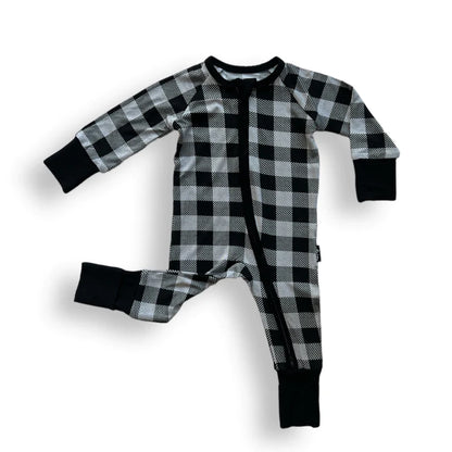 Grey Buffalo Plaid Bamboo Pajamas