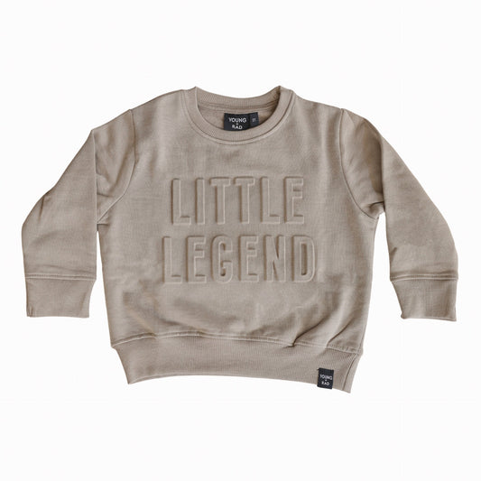 LITTLE LEGEND EMBOSSED CREWNECK SWEATSHIRT