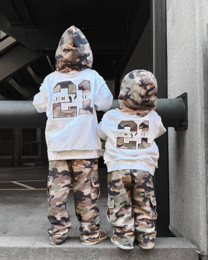 Raw Cut Camo Sweatpants