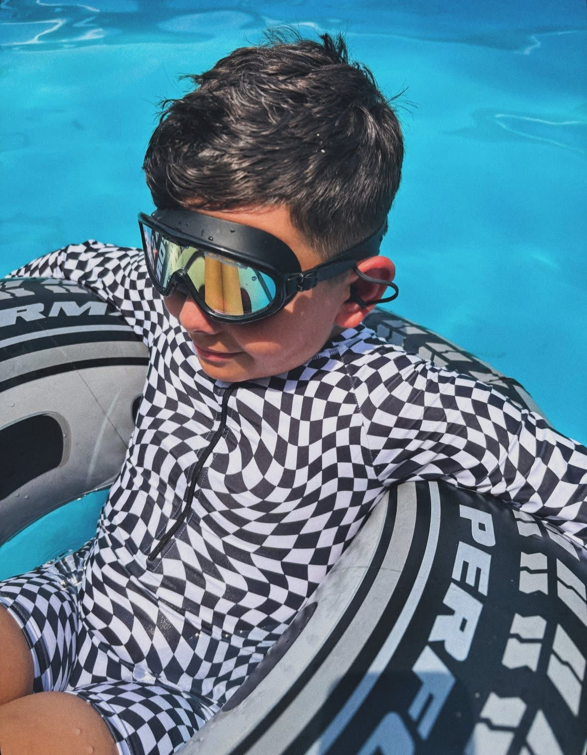 Swell UV protected swim goggles
