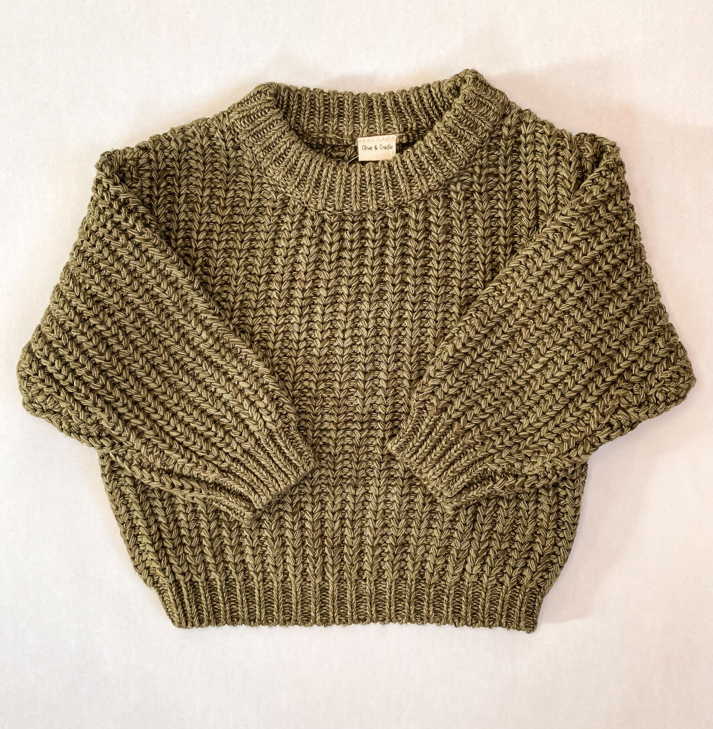 Olive | Chunky Knit Oversize Sweater