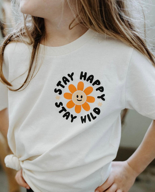 Stay Happy, Stay Wild Graphic Tee