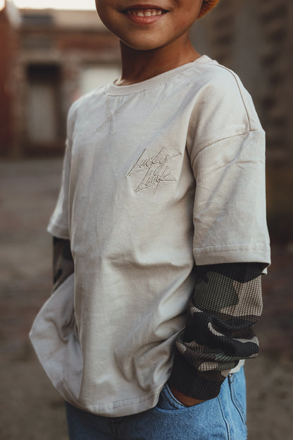 Camo Waffle - Layered Longsleeve Tee