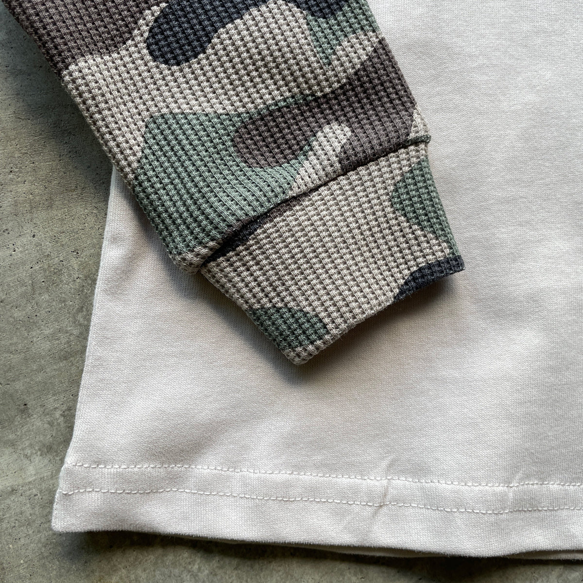 Camo Waffle - Layered Longsleeve Tee