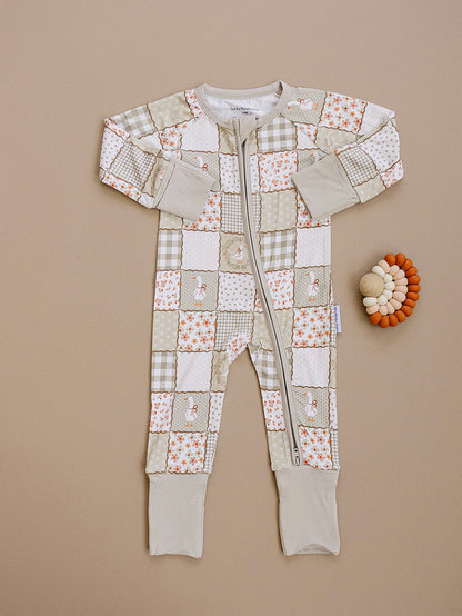 Bamboo Zip Romper | Cottage Goose