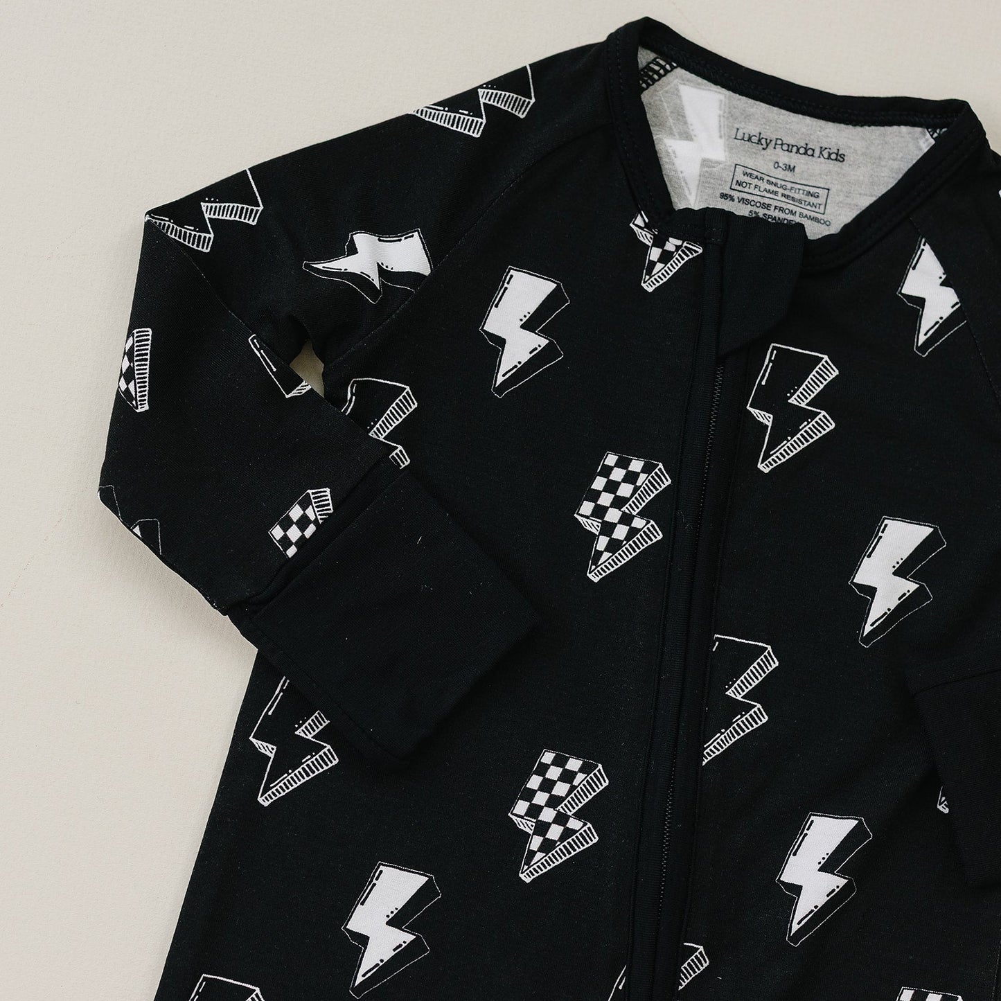 Bamboo Zip Romper | Ink Bolts