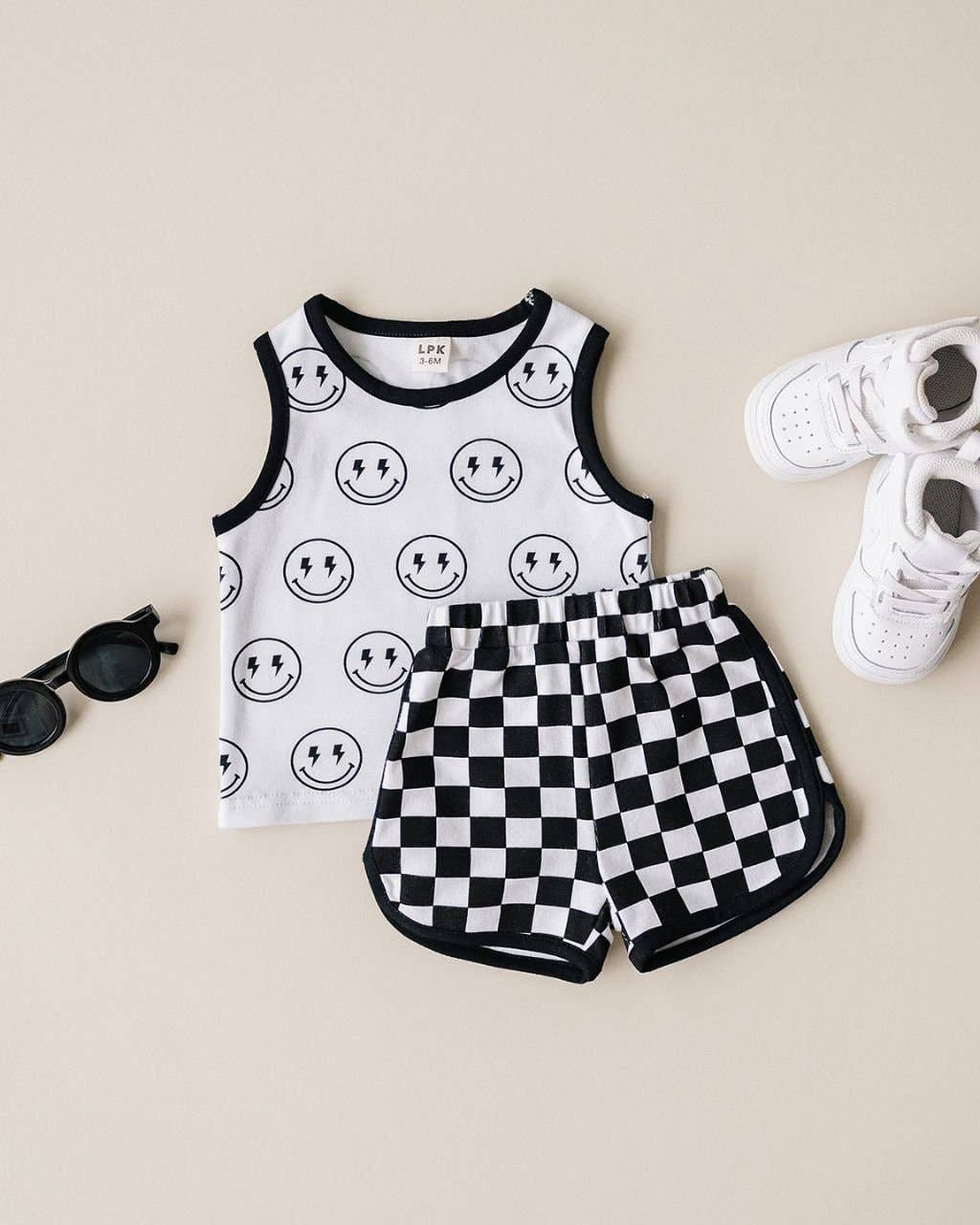 Tank & Shorts Set | Smiley Check