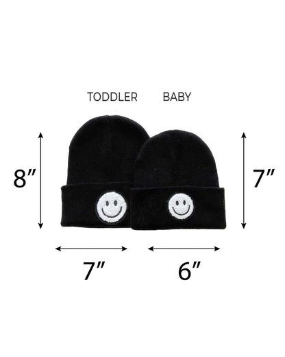 Smiley Beanie | Black