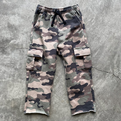 Raw Cut Camo Sweatpants