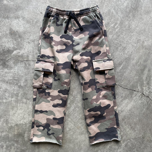 Raw Cut Camo Sweatpants